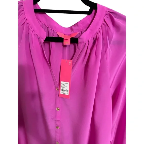 Lilly Pulitzer Paige silk top - Picture 3 of 4